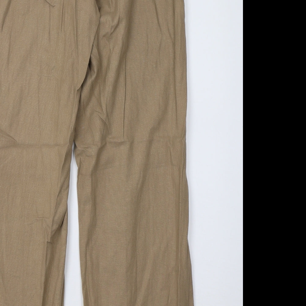 NEXT Womens Brown   Trousers  Size 12 L31 in
