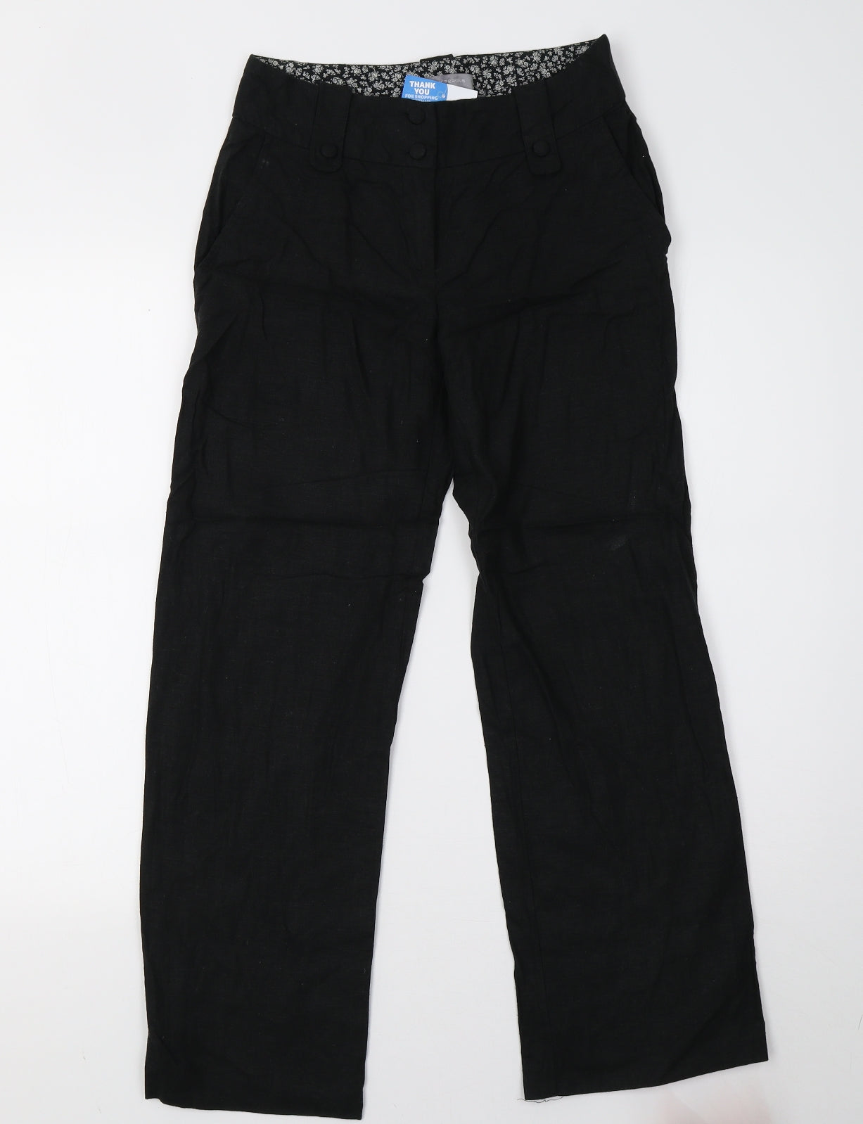 Dorothy Perkins Womens Black   Trousers  Size 6 L28 in