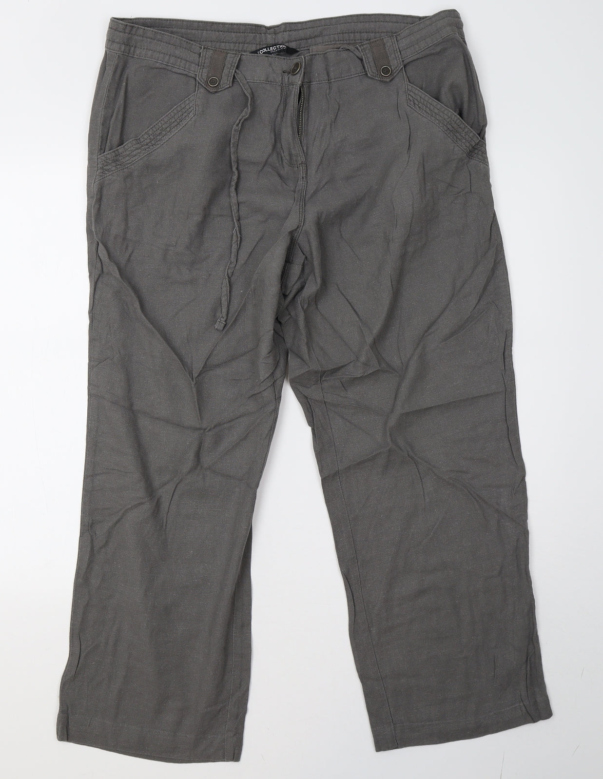 Debenhams Womens Green   Trousers  Size 16 L30 in
