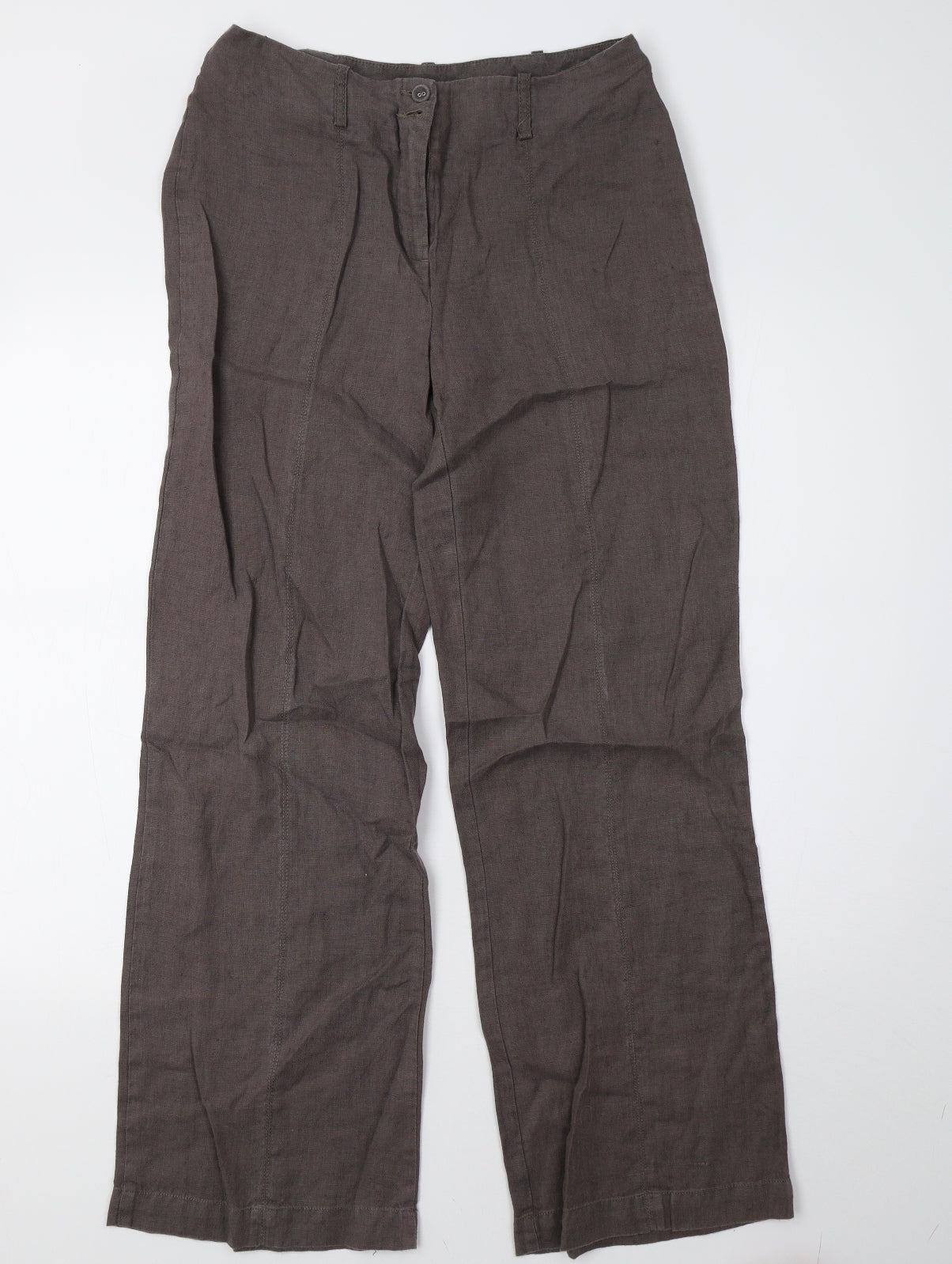 Marks and Spencer Womens Brown   Trousers  Size 10 L31 in