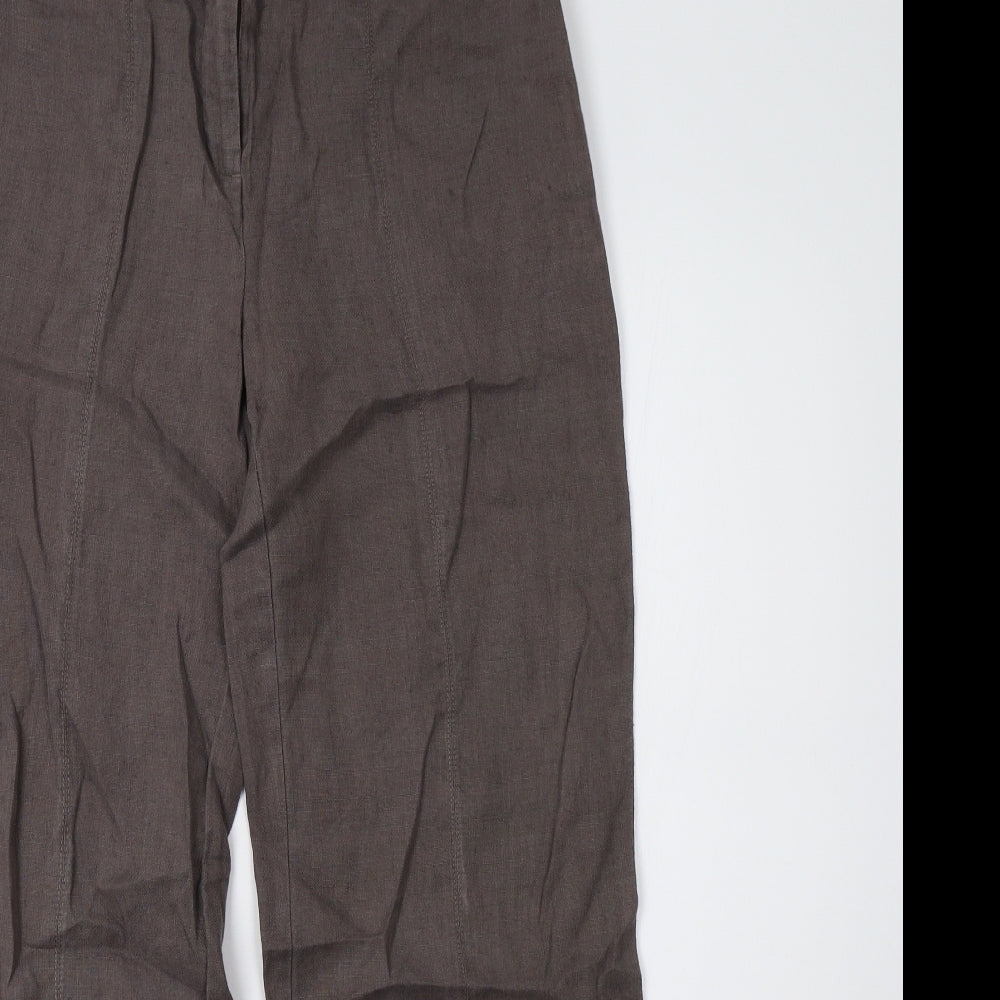 Marks and Spencer Womens Brown   Trousers  Size 10 L31 in
