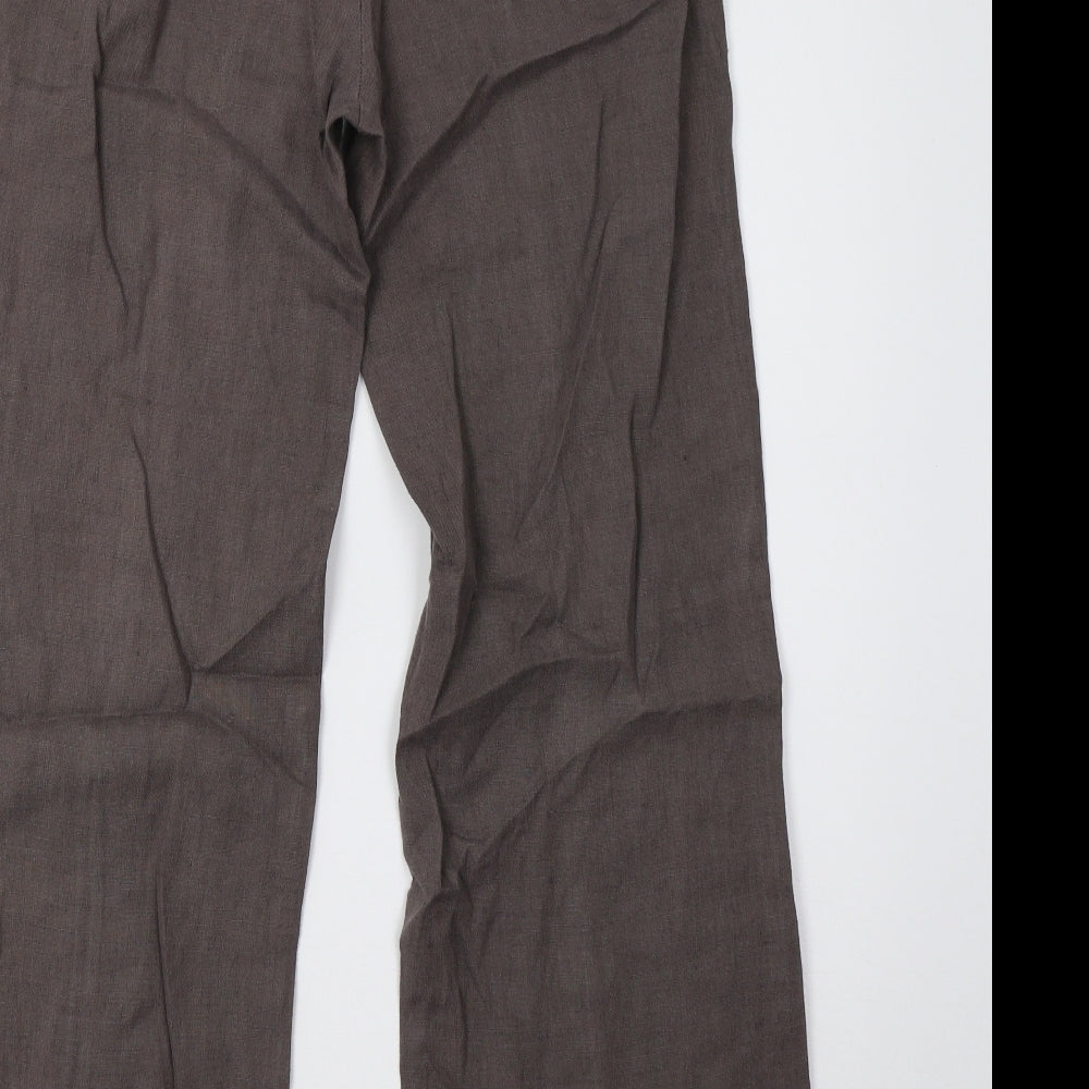 Marks and Spencer Womens Brown   Trousers  Size 10 L31 in