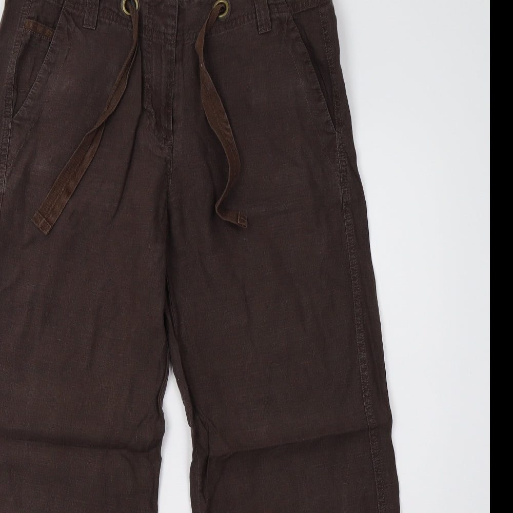 Marks and Spencer Womens Brown   Trousers  Size 10 L29 in