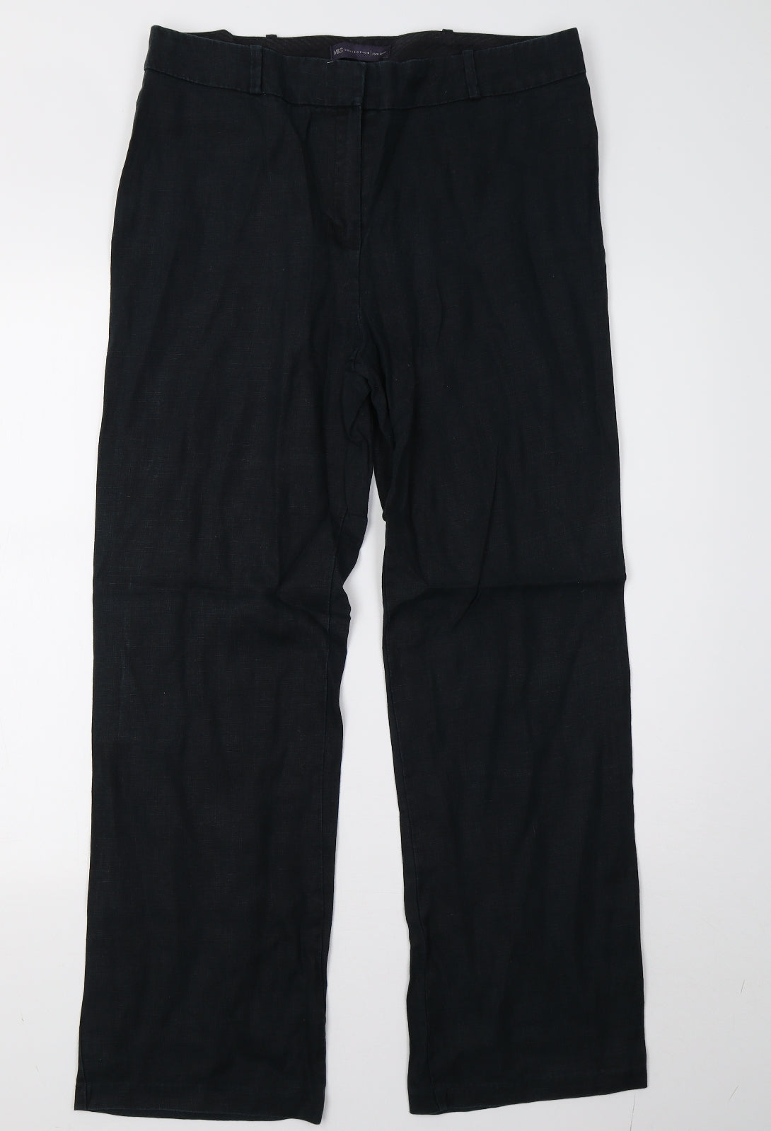 Marks and Spencer Womens Blue   Trousers  Size 14 L31 in
