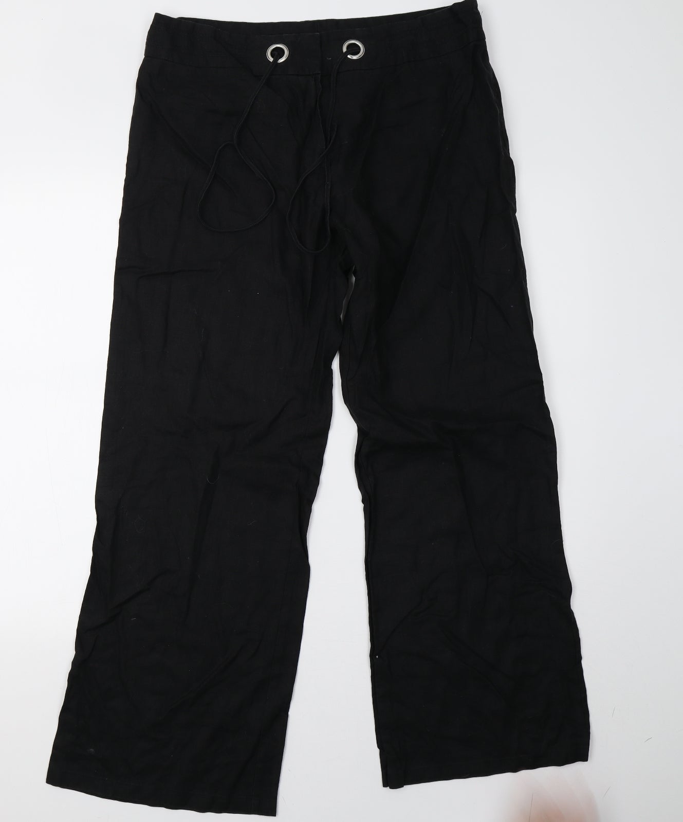 Marks and Spencer Womens Black   Trousers  Size 14 L30 in