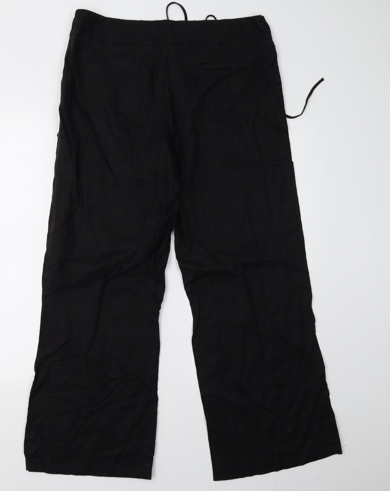 Marks and Spencer Womens Black   Trousers  Size 14 L30 in
