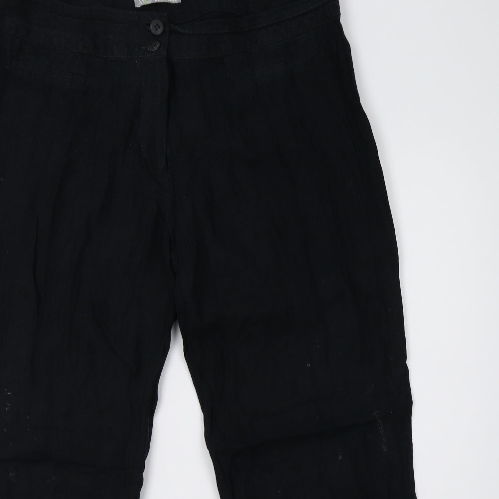Marks and Spencer Womens Black   Trousers  Size 16 L27 in