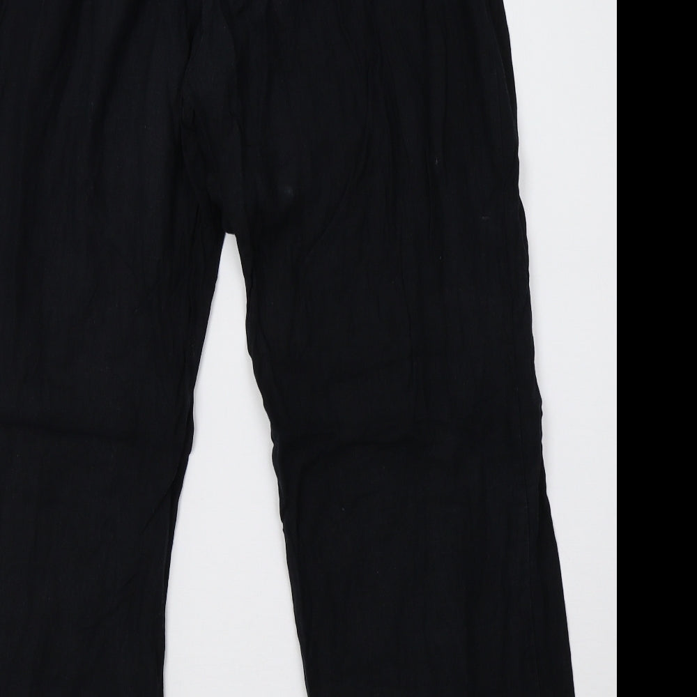 Marks and Spencer Womens Black   Trousers  Size 16 L27 in