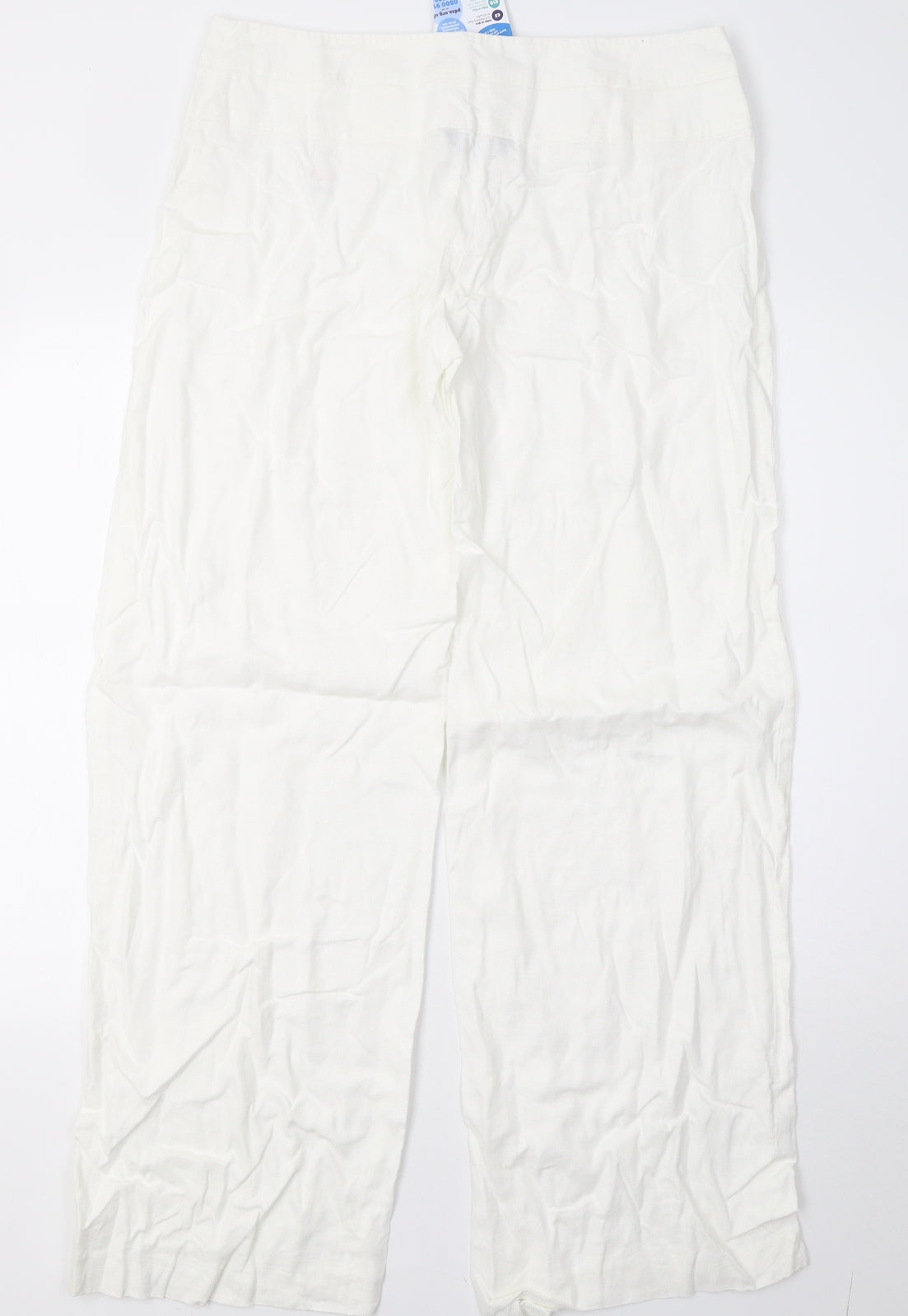 F&F Womens White   Trousers  Size 14 L33 in