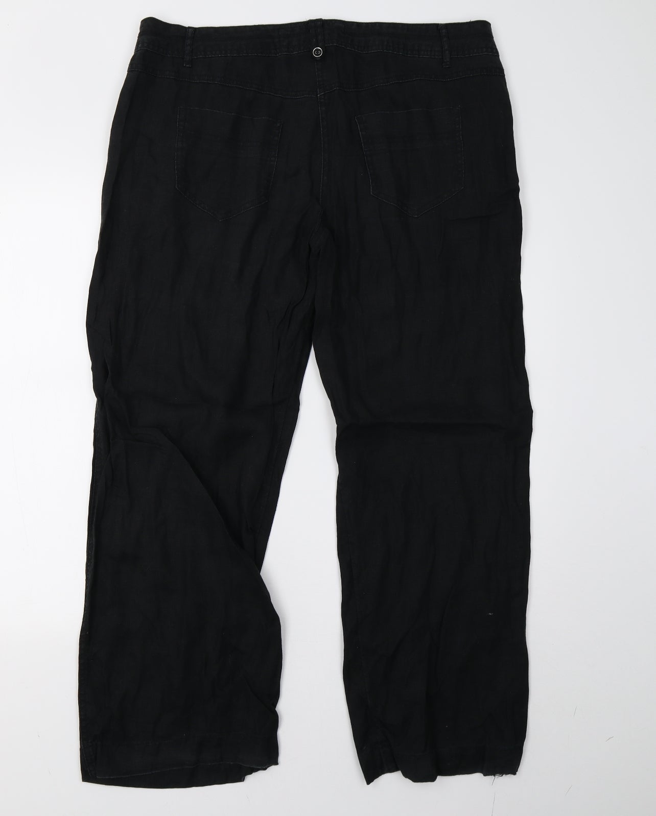 George Womens Black   Trousers  Size 16 L29 in
