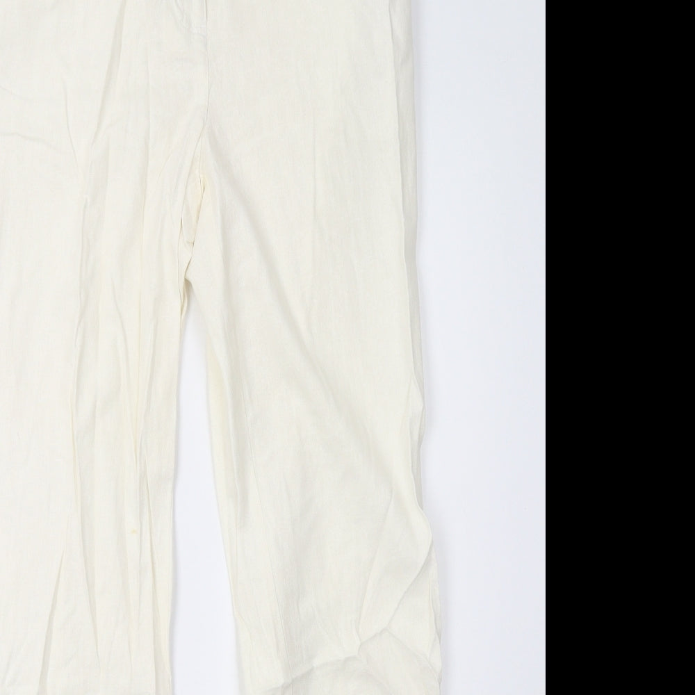 Matalan Womens White   Trousers  Size 12 L32 in