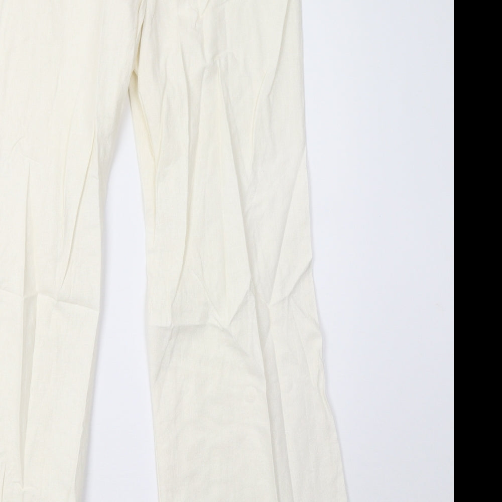 Matalan Womens White   Trousers  Size 12 L32 in