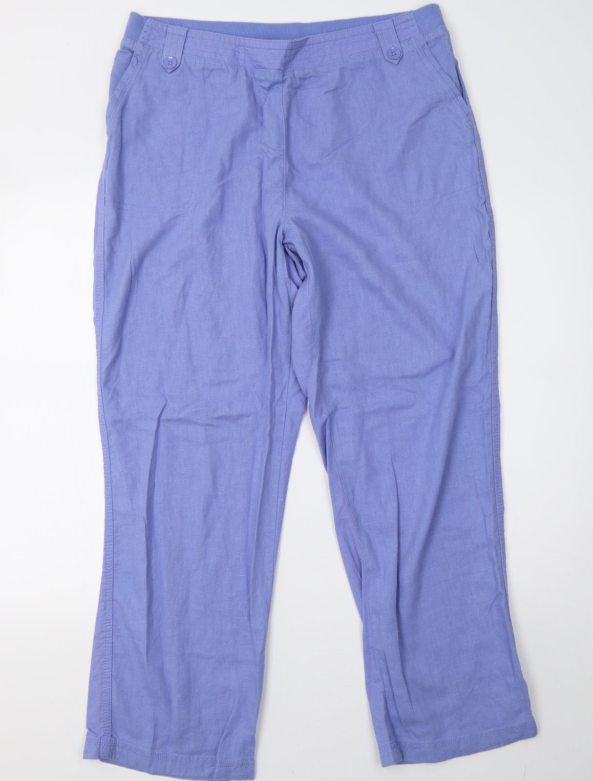 BM Womens Purple   Trousers  Size 16 L32 in