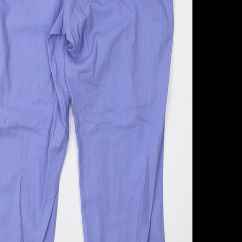BM Womens Purple   Trousers  Size 16 L32 in