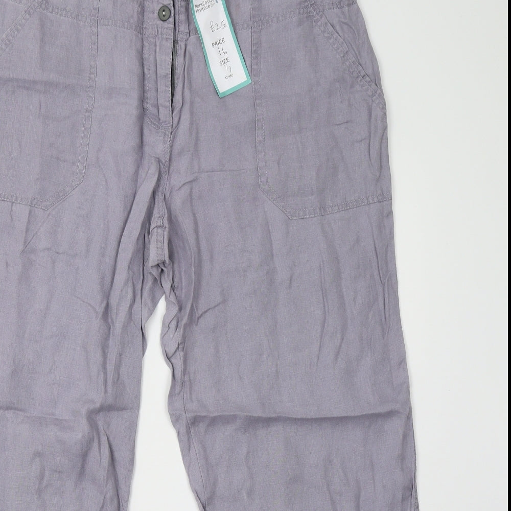 Primark Womens Purple   Trousers  Size 16 L29 in