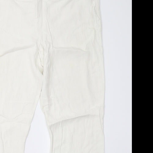 George Womens White   Trousers  Size 16 L30 in