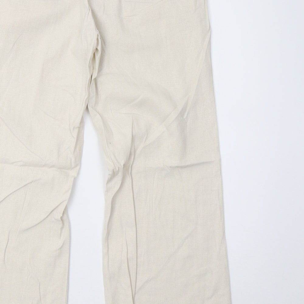 newlook Womens Beige   Trousers  Size 12 L30 in