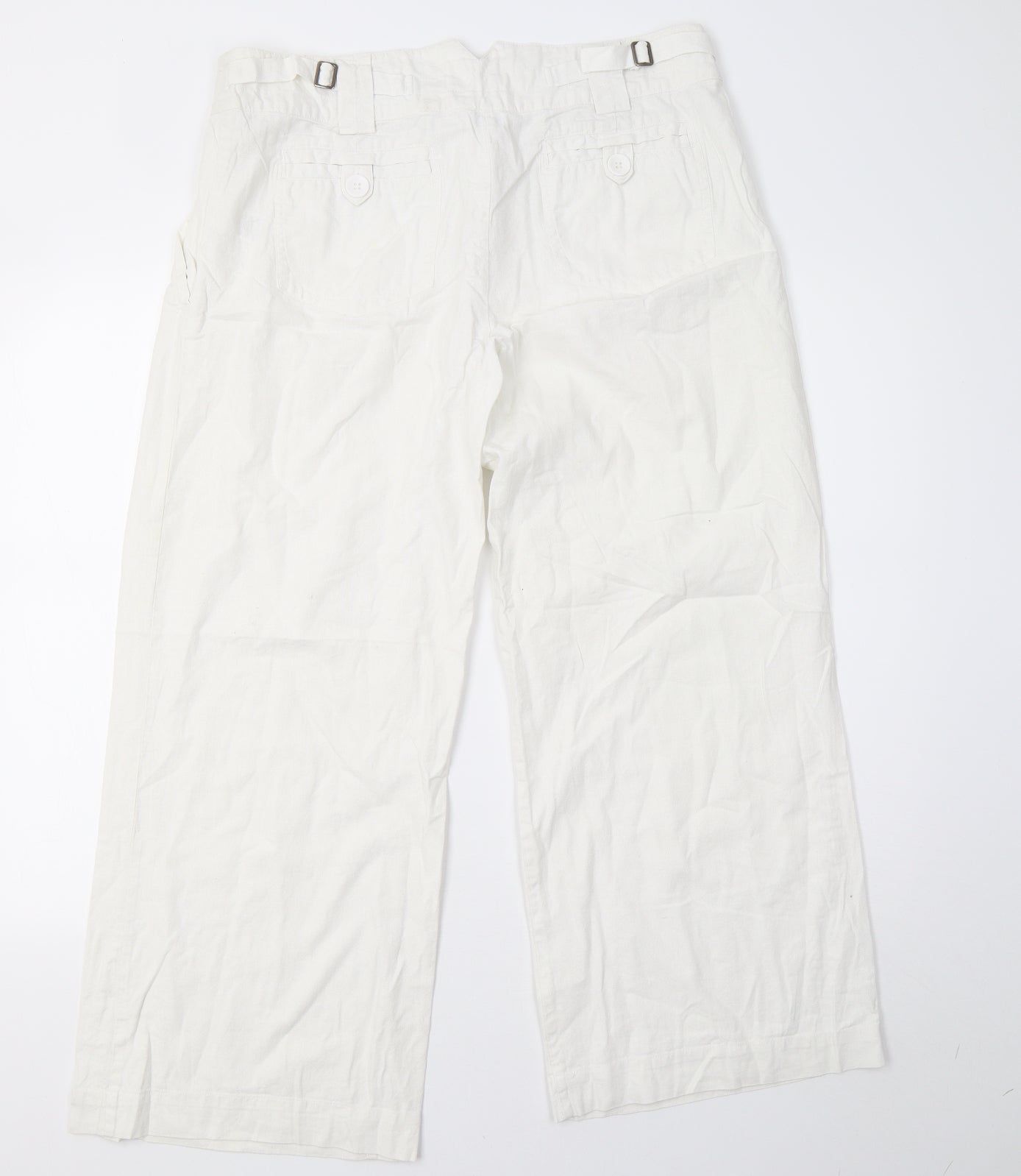 Topshop Womens White   Trousers  Size 14 L30 in