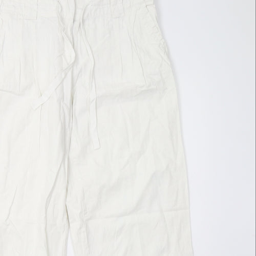 Topshop Womens White   Trousers  Size 14 L30 in