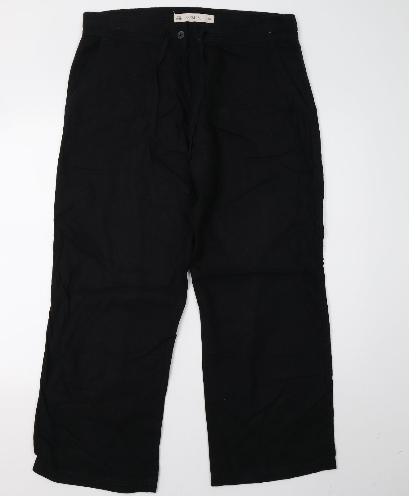 NEXT Womens Black   Trousers  Size 14 L31 in
