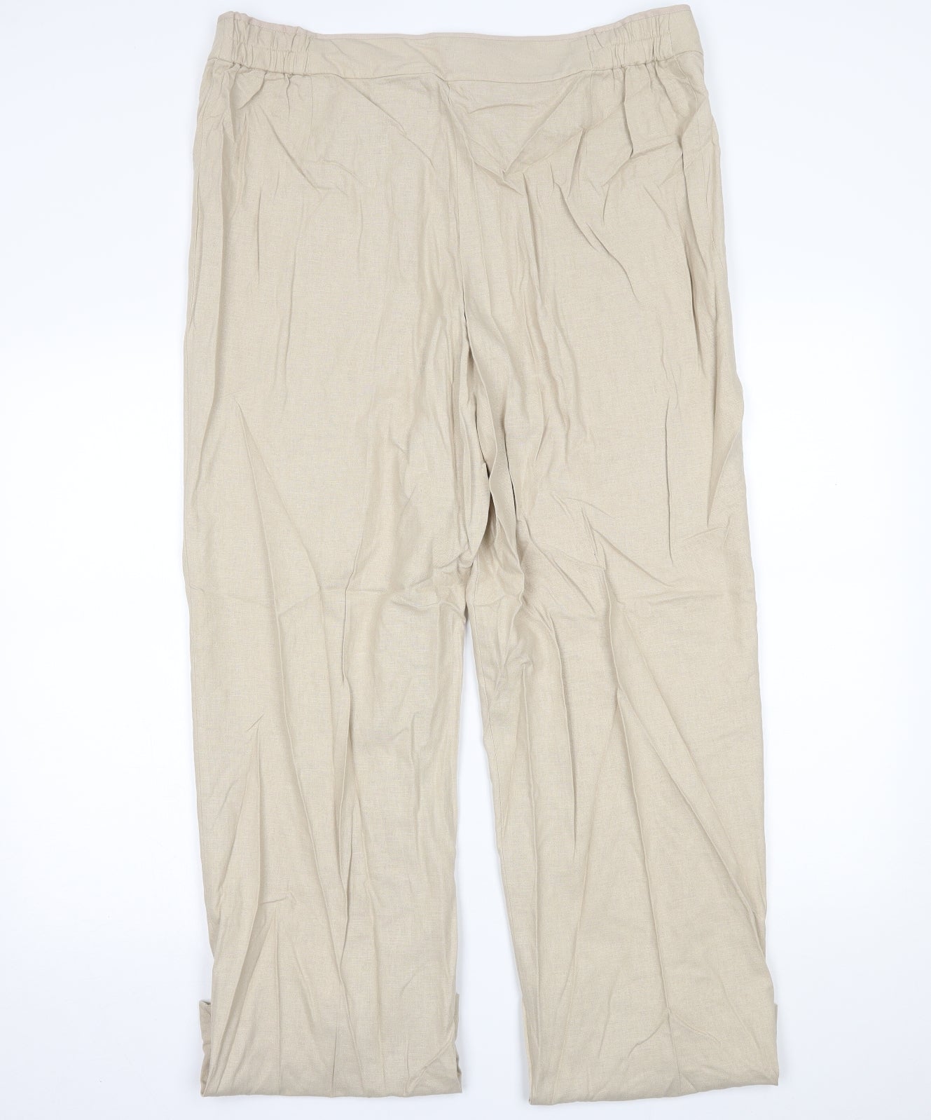 Marks and Spencer Womens Beige   Trousers  Size 20 L30 in