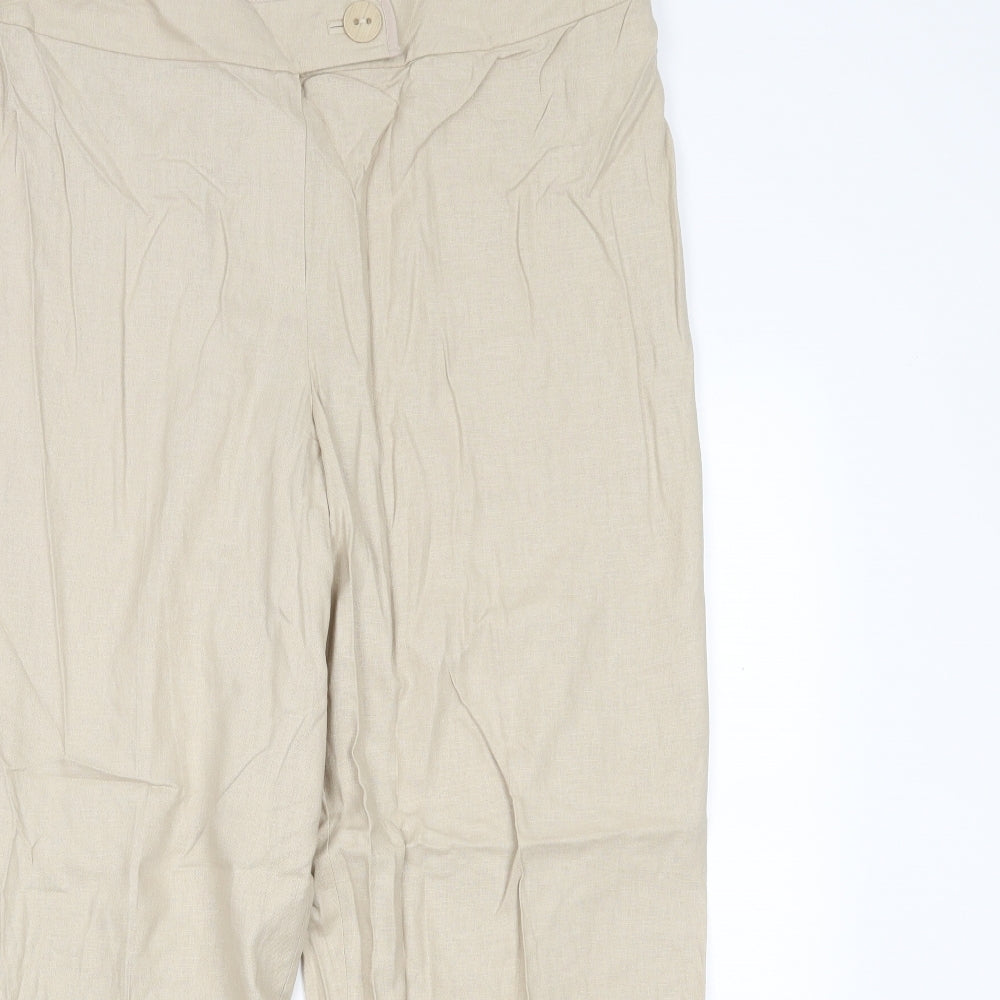 Marks and Spencer Womens Beige   Trousers  Size 20 L30 in