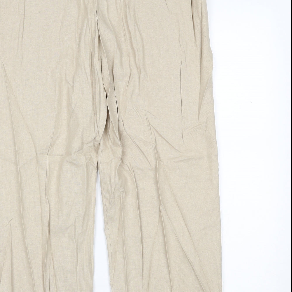 Marks and Spencer Womens Beige   Trousers  Size 20 L30 in
