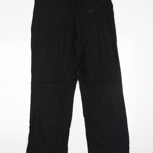 Marks and Spencer Womens Black   Trousers  Size 16 L27 in