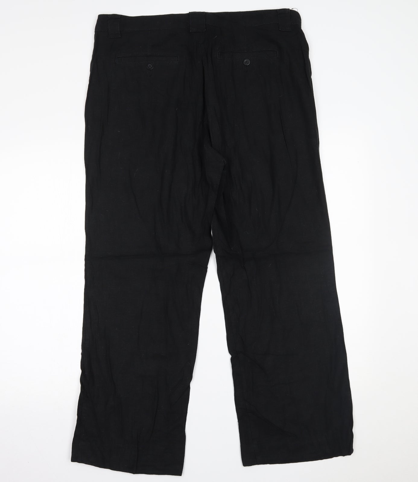 Marks and Spencer Womens Black   Trousers  Size 16 L27 in