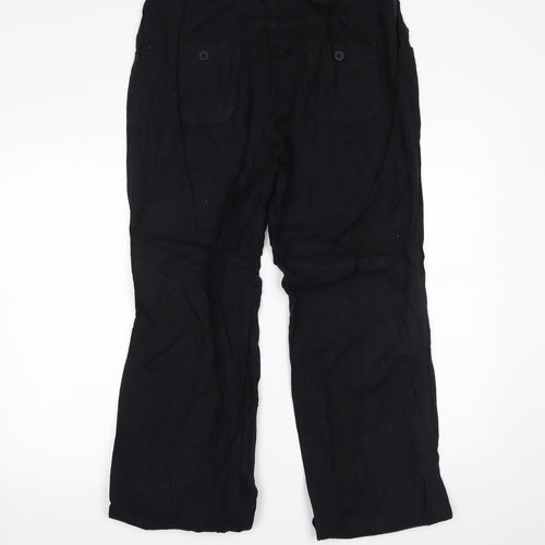 Marks and Spencer Womens Black   Trousers  Size 16 L30 in