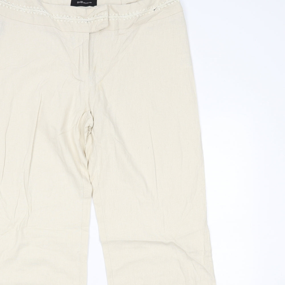 EVIE Womens Beige   Trousers  Size 16 L28.5 in