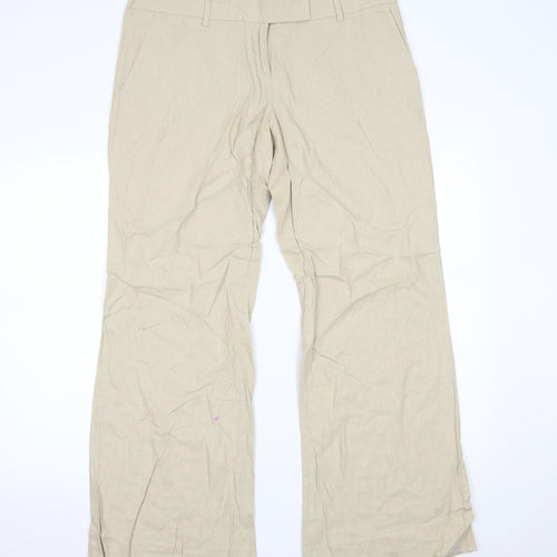 Todays Woman Womens Beige   Trousers  Size 16 L28 in