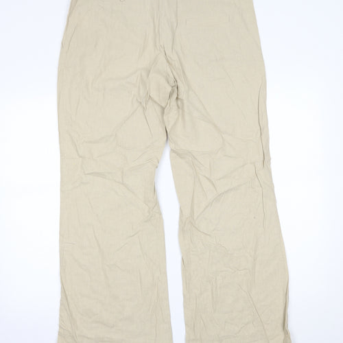 Todays Woman Womens Beige   Trousers  Size 16 L28 in