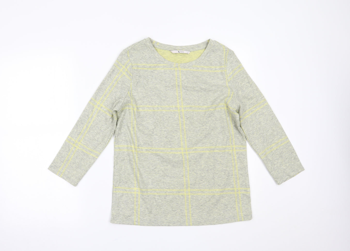 TU Womens Yellow   Basic Blouse Size 8