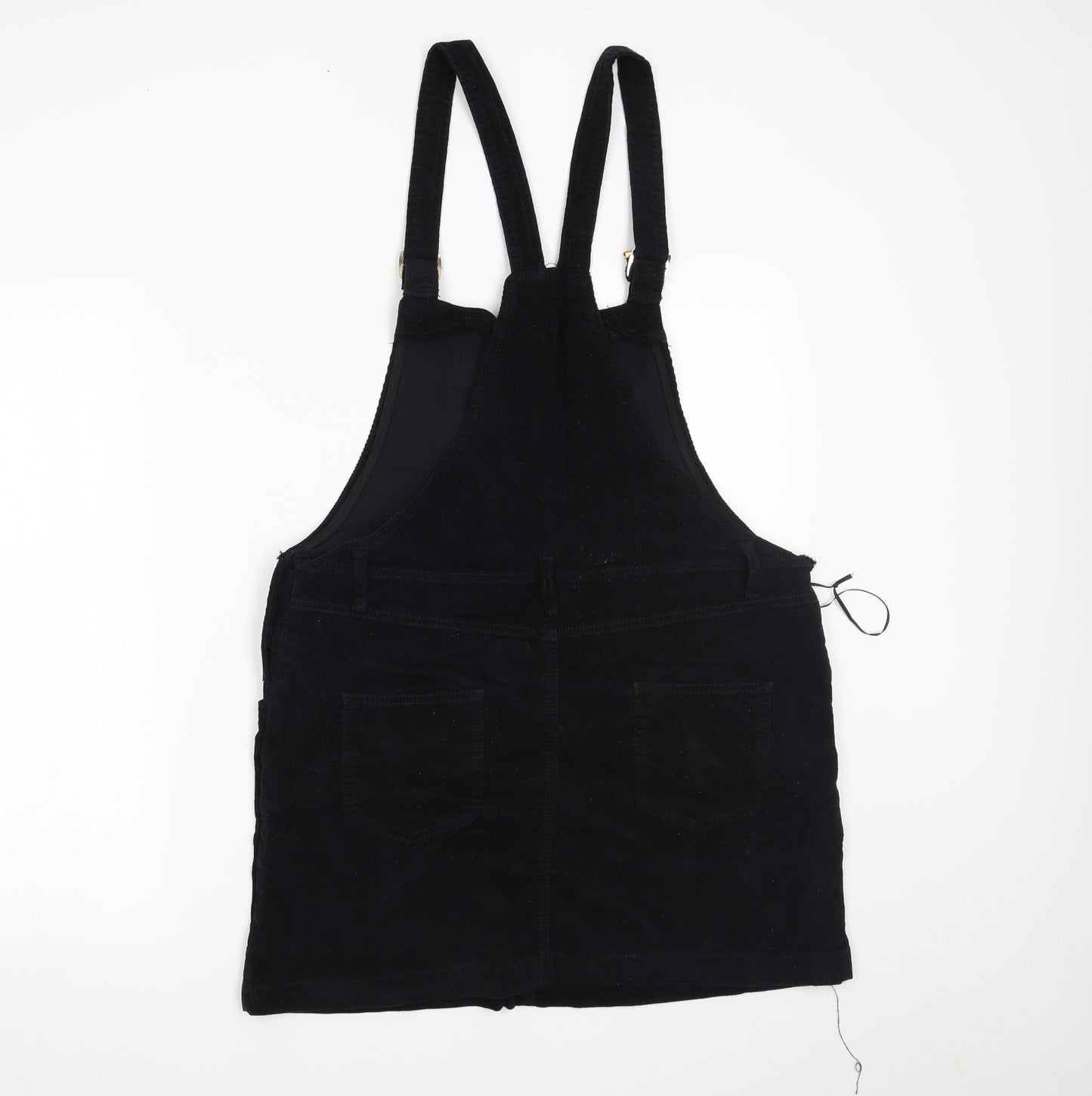Select Womens Black  Denim Pinafore/Dungaree Dress  Size 16