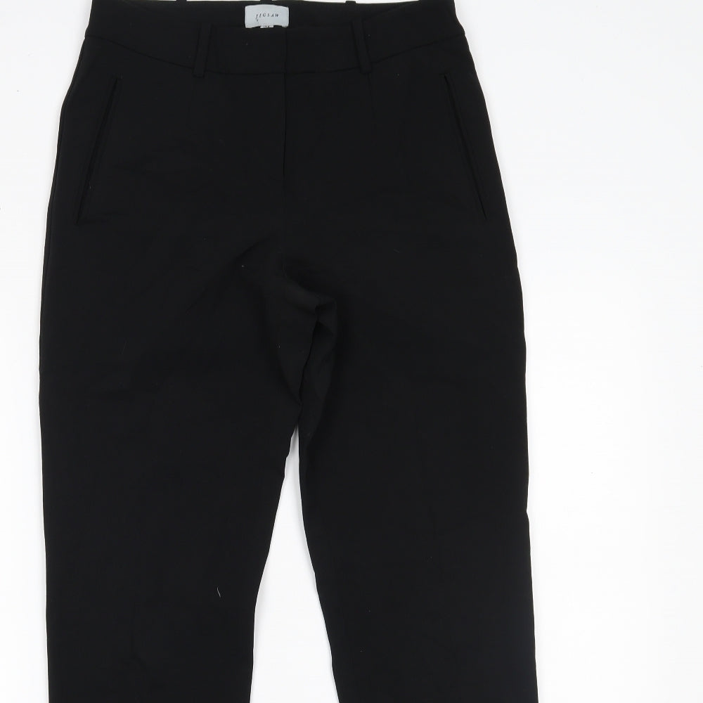 Jigsaw Womens Black   Trousers  Size 8 L28 in