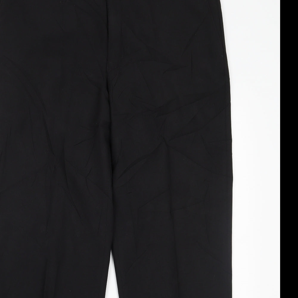 Marks and Spencer Mens Black   Trousers  Size 38 L31 in