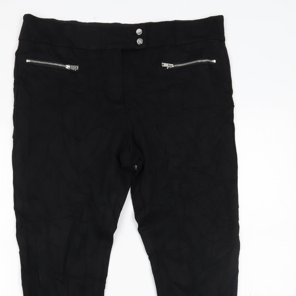 George Womens Black   Trousers  Size 14 L23.5 in