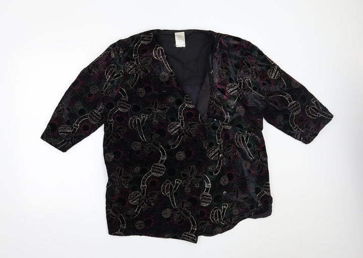 C&A Womens Multicoloured Jacket Blazer Size 20