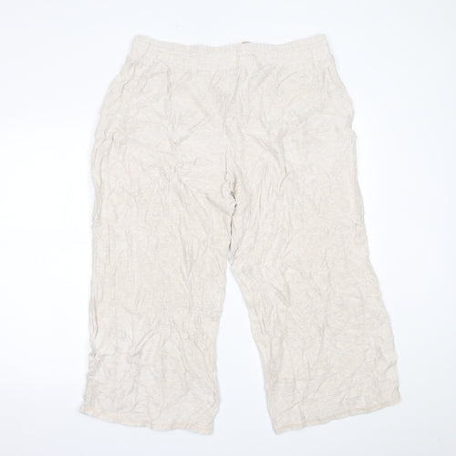 Marks and Spencer Womens Beige   Sweatpants Trousers Size 16 L23 in