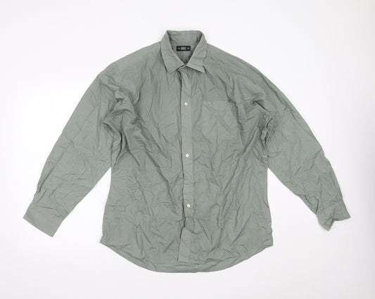 Marks and Spencer Mens Green    Dress Shirt Size 16.5