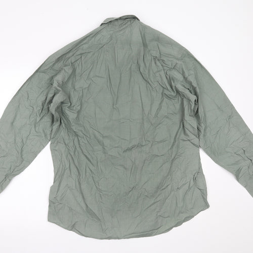 Marks and Spencer Mens Green    Dress Shirt Size 16.5