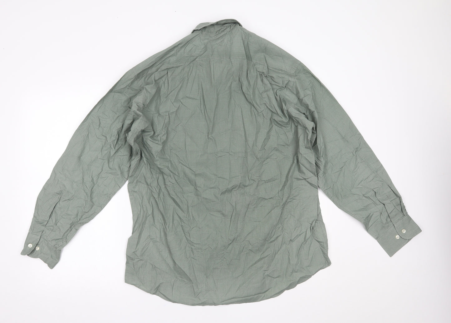 Marks and Spencer Mens Green    Dress Shirt Size 16.5