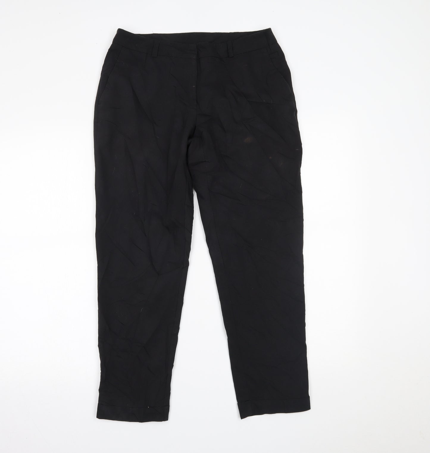 Dorothy Perkins Womens Black   Trousers  Size 10 L25 in