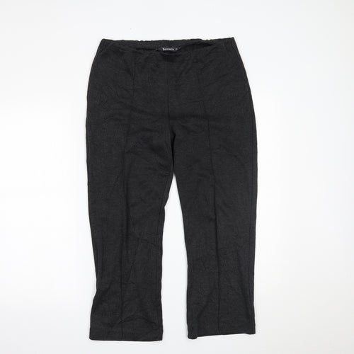 Bonmarché Womens Grey   Trousers  Size 12 L22 in