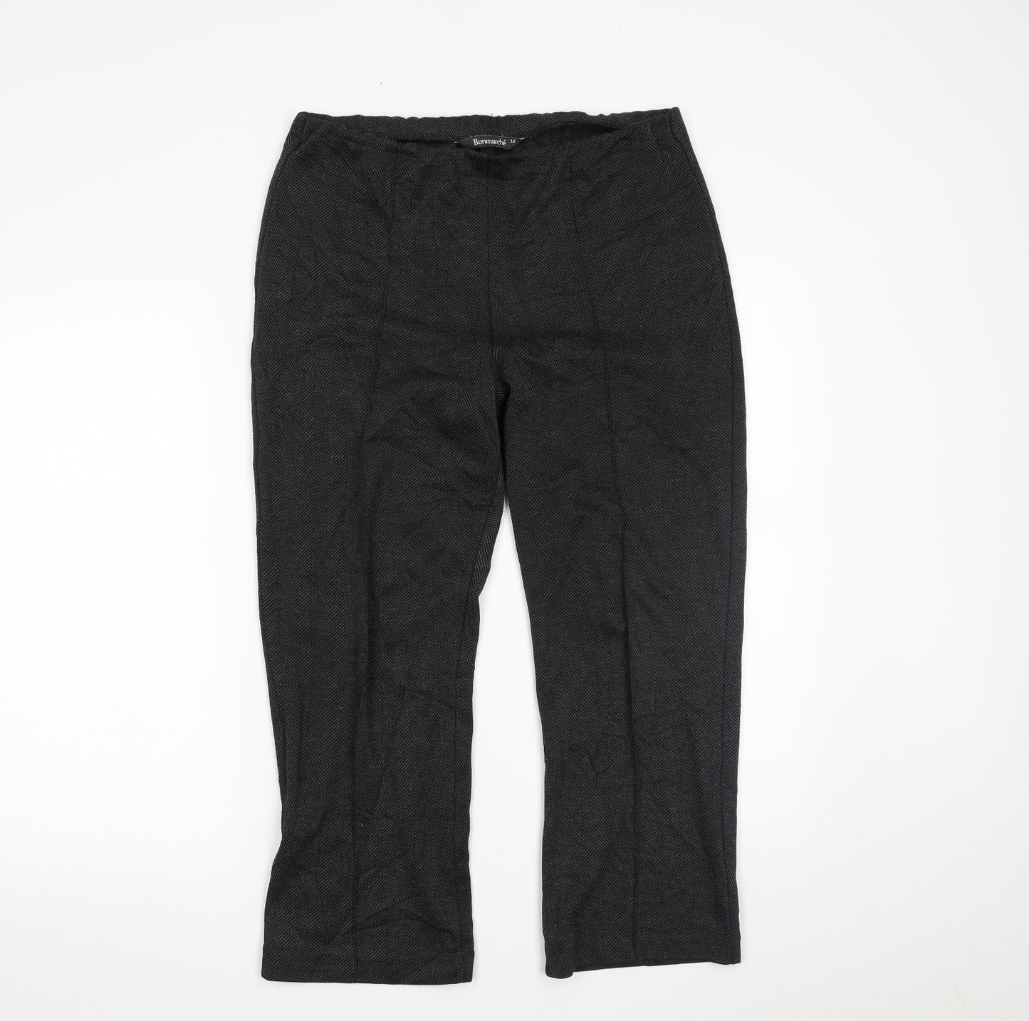 Bonmarché Womens Grey   Trousers  Size 12 L22 in
