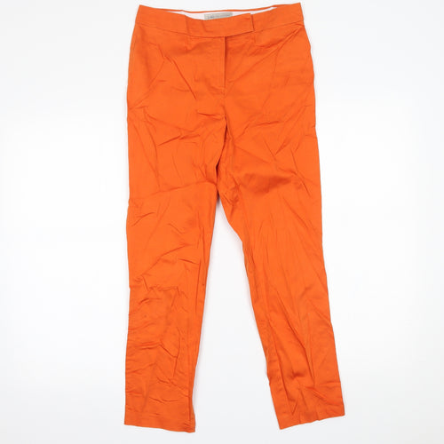Marks and Spencer Womens Orange   Trousers  Size 8 L25 in