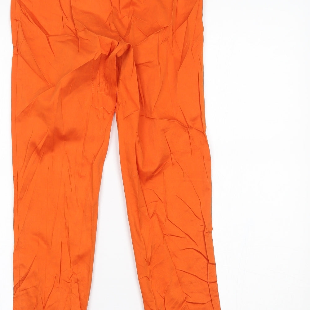 Marks and Spencer Womens Orange   Trousers  Size 8 L25 in