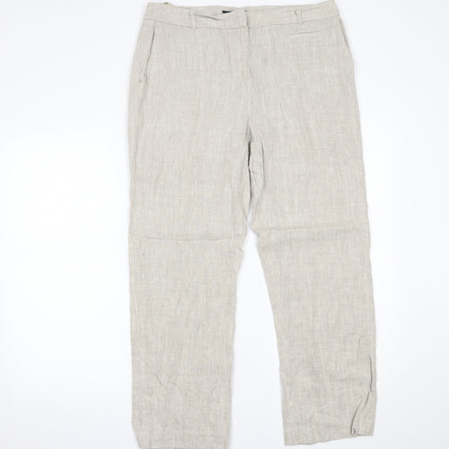 Viyella Womens Ivory   Trousers  Size 12 L26 in