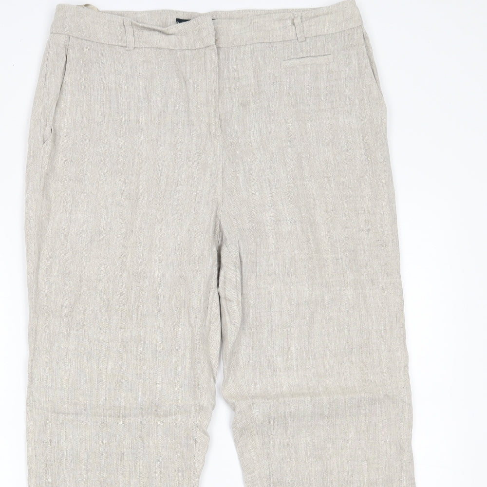 Viyella Womens Ivory   Trousers  Size 12 L26 in